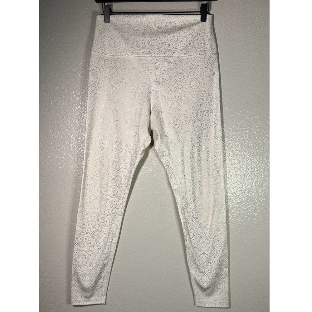 Glyder High Power Leggings in White Royal Tide